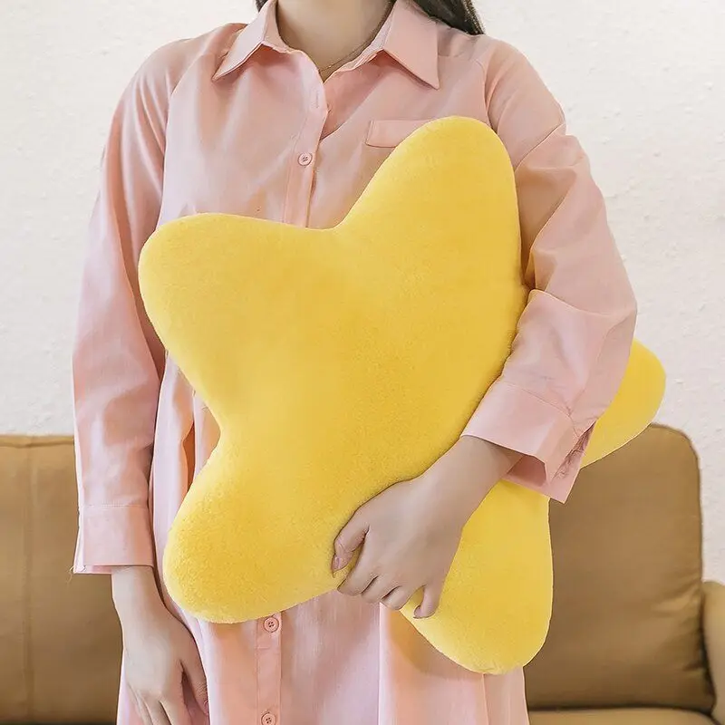 Star Throwing Pillow Super Soft and Cute Plush Toy Cushion Pillow Small Nap Children For Living Room