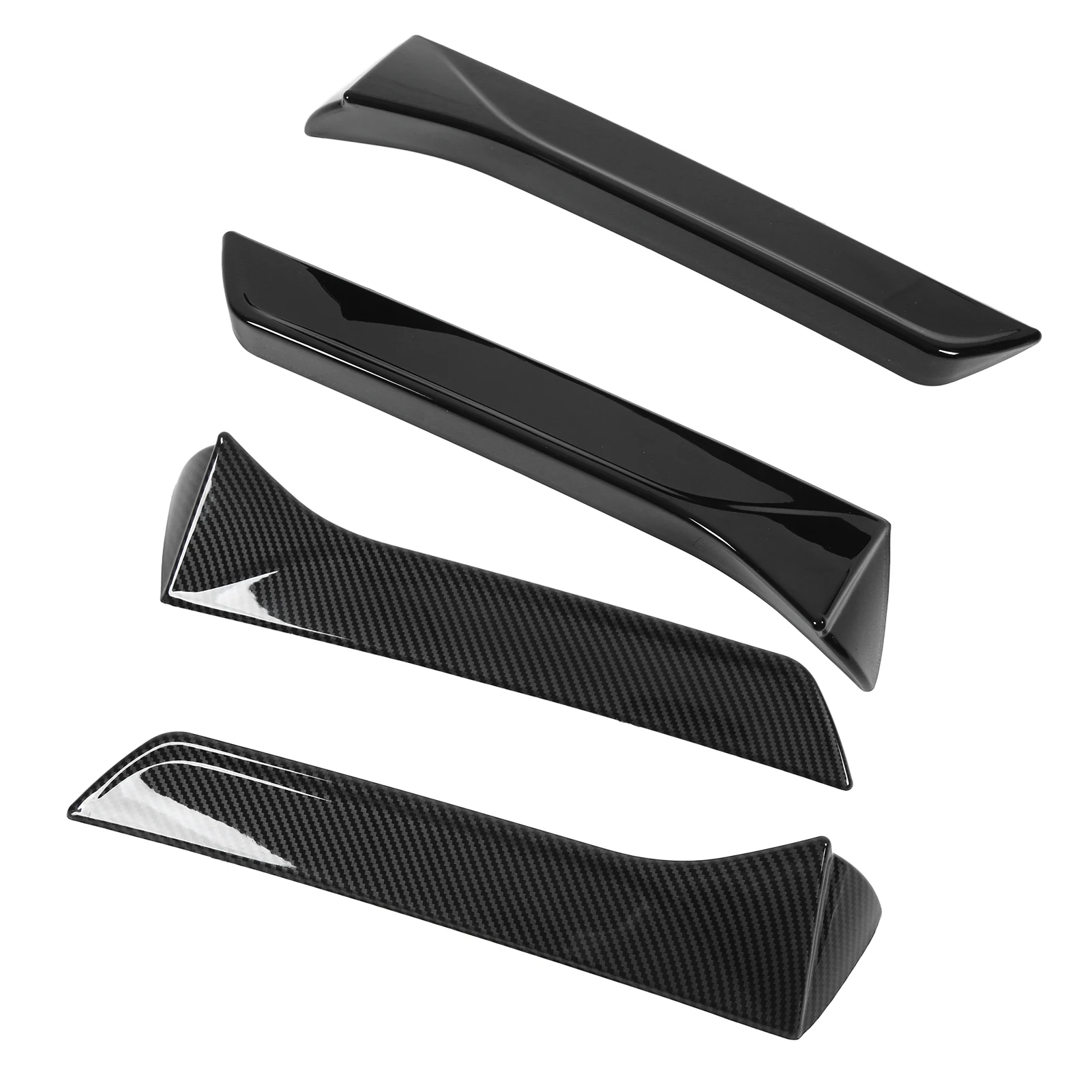 2Pcs Car Rear Window Side Splitter Wing Exterior Trim Left Right Auto Replacement Only For SEAT LEON 5F FR Mk3 MK3.5 2013‑2021