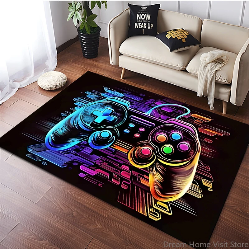 

15 Size Gaming Rug for Boys Room Gamer Rug with Controller Design Carpet for Game Room Bedroom Decor Non-slip Machine Washab Mat