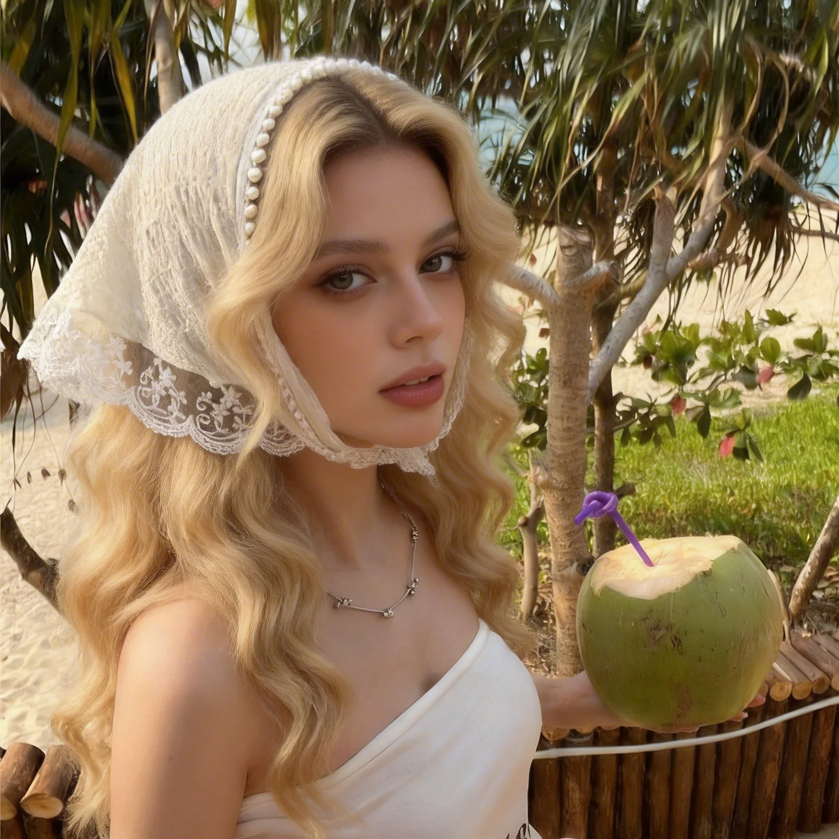 

Треугольная повязка-тюрбан для женщин и девочек, пляжный головной убор, летняя бандана, кружевной платок, широкая повязка на голову для детей и малышей