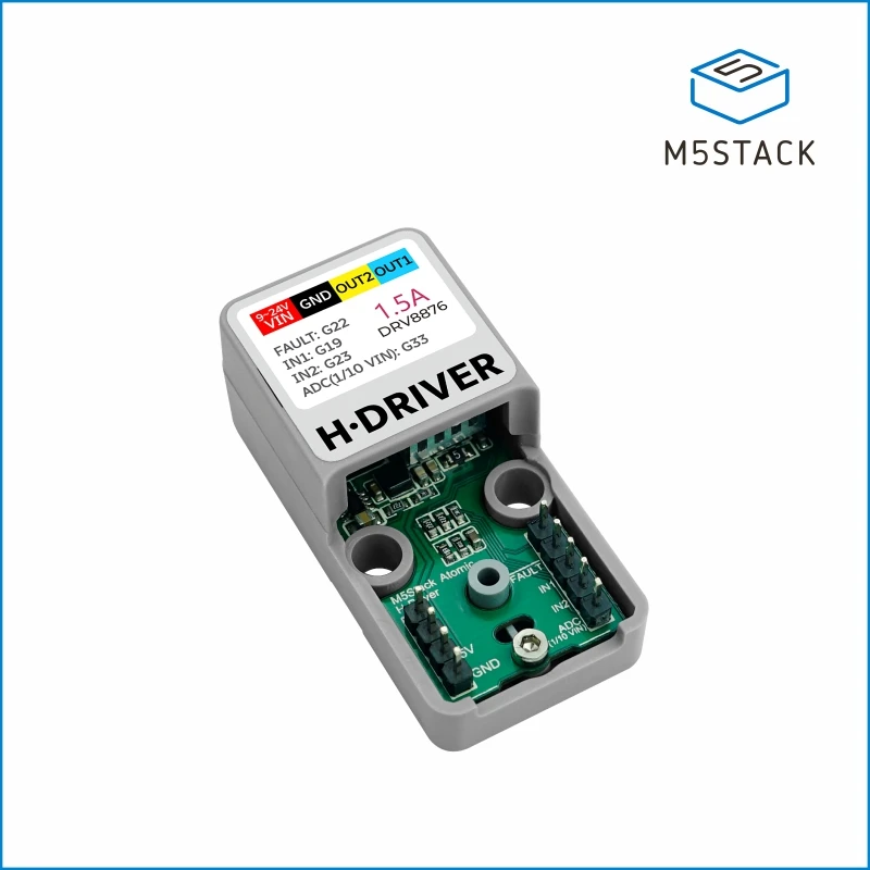 M5Stack Official ATOMIC H-Bridge Driver Base (DRV8876)