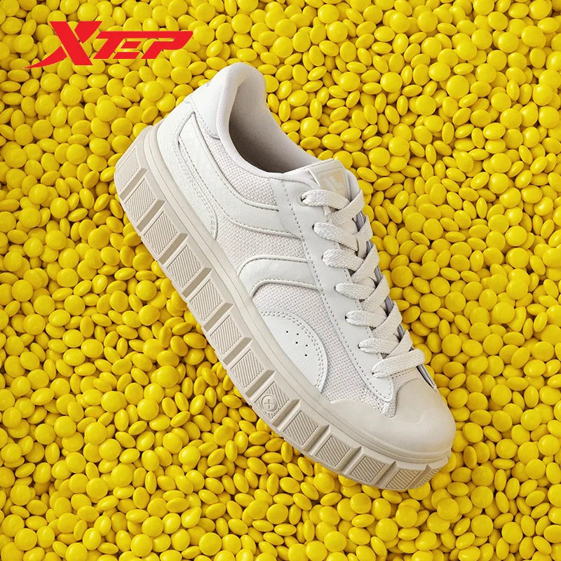 Xtep Chocolate π Skateboarding Shoes For Men 2024 Spring Lace Up Men\'s Sports Shoes Low Top Casual Outdoor Shoes 876119310011