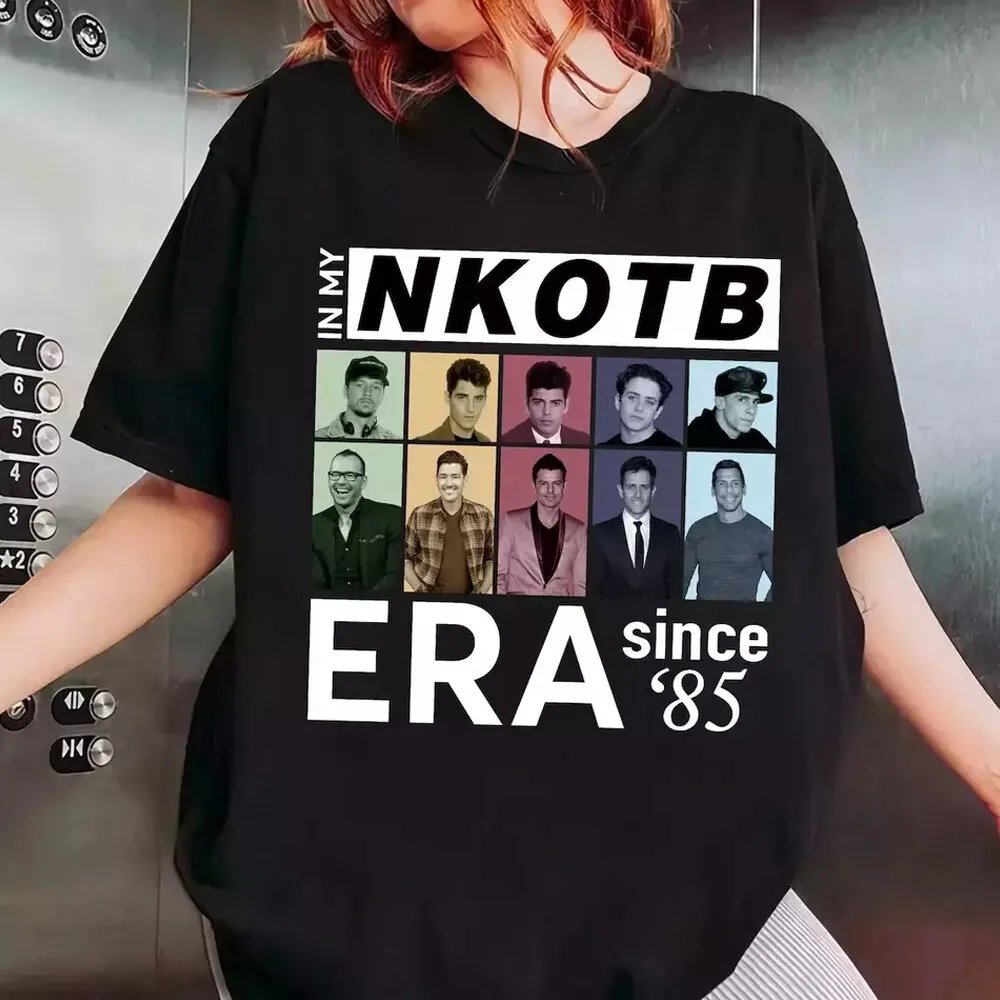 En mis nuevos niños en la camisa Block Era, camiseta de fan de Nkotb, camisa de manga corta