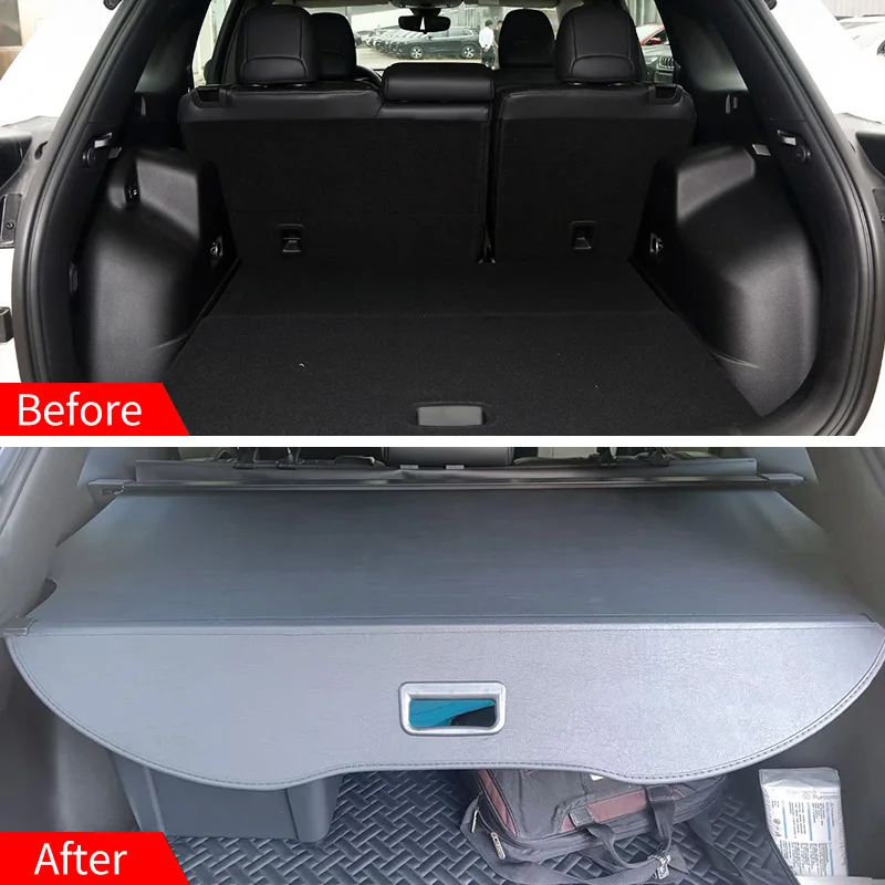 For 2014-2023 Jeep Cherokee  Cargo Cover Trunk Retractable Parcel Rack Waterproof Shield Privacy Cargo Cover Auto accessories