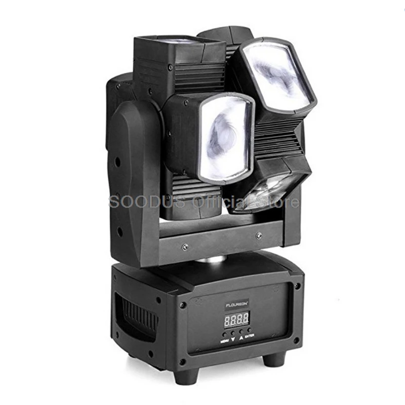 8X10W Lights Moving Head LED RGBW Hot Wheels Beam Light Bar Club Disco DXM512 Stage Lighting 8 Eyes Rotating Infinite Blending