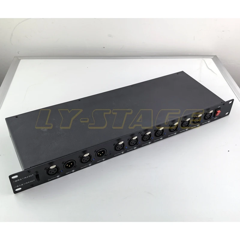 Hot Selling 8 Channel RDM&DMX Splitter 2 DMX in 8 Ouput Amplifier RDM Equipment Remote Controller Light DMX Rdm Spritter