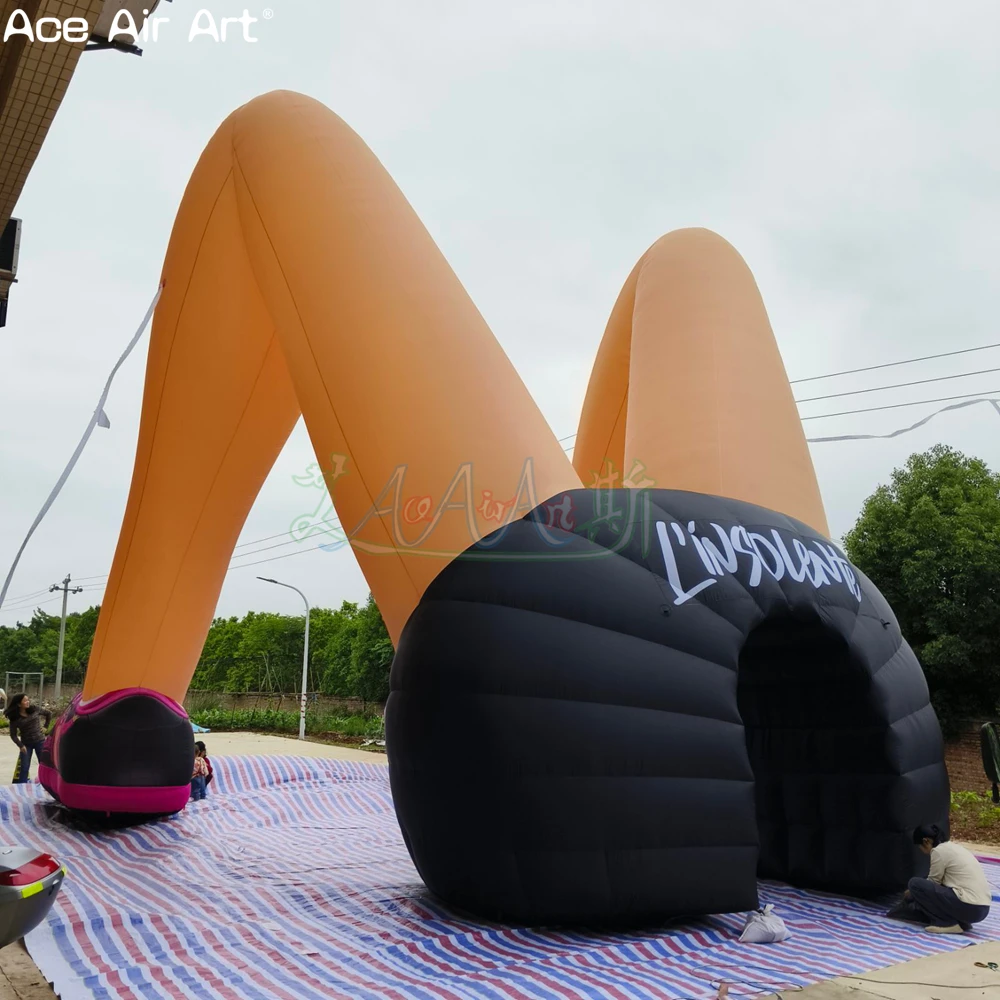 Logo-Printed Inflatable Legs Arch, Perfect for Streetwear Brands, Fashion Weeks and Themed Marketing Campaigns