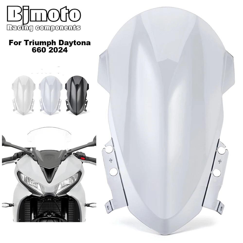 

Daytona660 Motorcycle Windscreen Windshield Covers Protector Wind Screen For Triumph Daytona 660 2024 Motorbikes Deflector