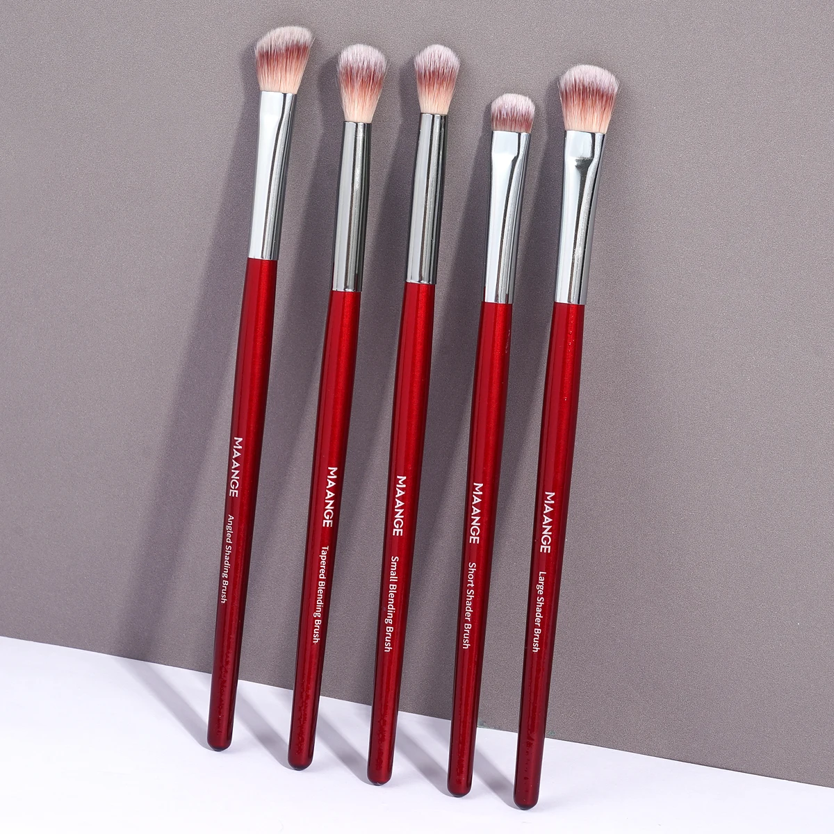 MAANGE 5PCS Eye Shadow Makeup Brush Set Concealer Brush Eye Cosmetic Soft Bristles Shader Brush Portable Beauty Makeup Tools