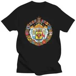 2022 New 800Px Greater C Oat Of Arms Of The Russian Empire T Shirt Print Cotton S-3Xl Normal Sunlight  Fashion Summer Style Shir