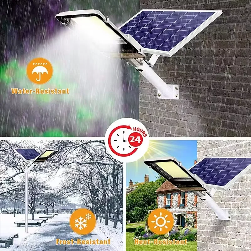 Aluminum 8000mah High Power Solar Light Outdoor Solar Street Light Waterproof Street Light For Garage Garden Terrace wall lamp