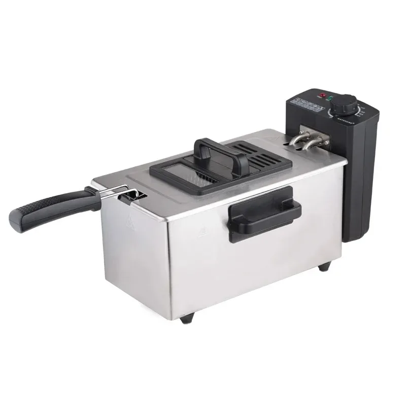 3L Automatic Electric Fryer WJ-800 Household French Fries Electric Fryer Oil 220V/2000W Stall Fried Skewer Fryer