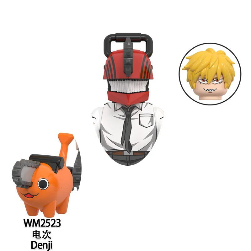 Anime Chainsaw Man Mini Bricks Action Figures Building Blocks For Toys Gifts Children view 4