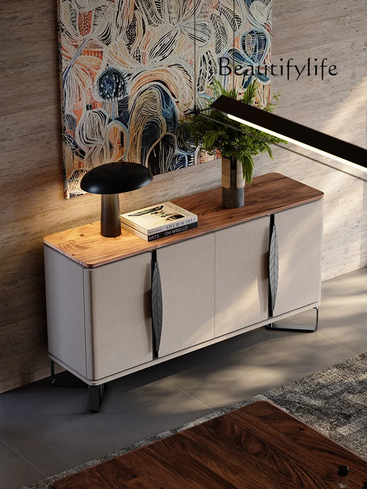 Italian Simple Sideboard Cabinet Nordic Style Entrance Modern Light Luxury Living Room Creative Locker