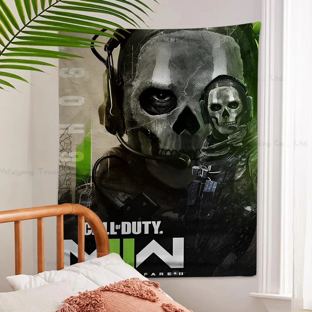 C-Call Of D-Duty Game Printed Large Wall Tapestry Hanging Tarot Hippie Wall Rugs Dorm Art Home Decor