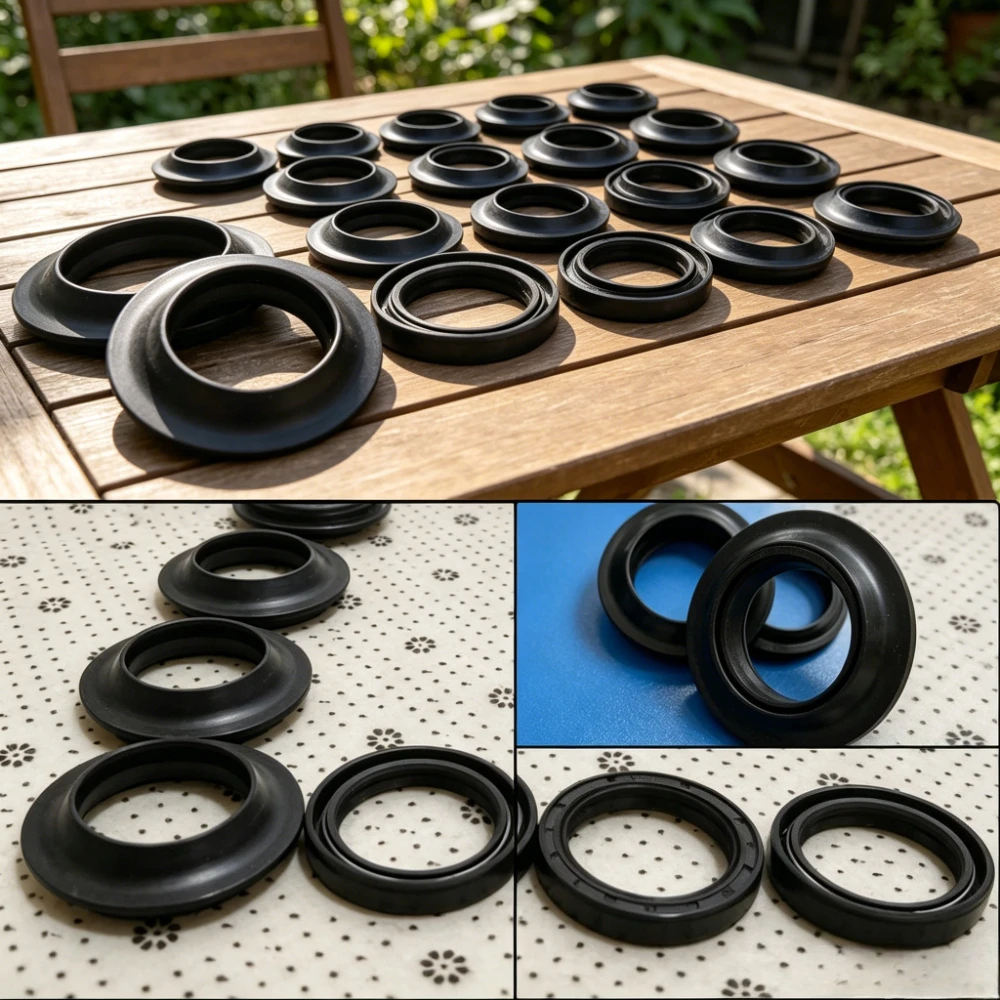 4/8/16pc-43x55x9.5/10.5 43*55 Front Fork Oil Seal Dust Cover For SUZUKI TL1000R 99-2000 TL1000S 97-00 TL1000 TL 1000 51153-40F00