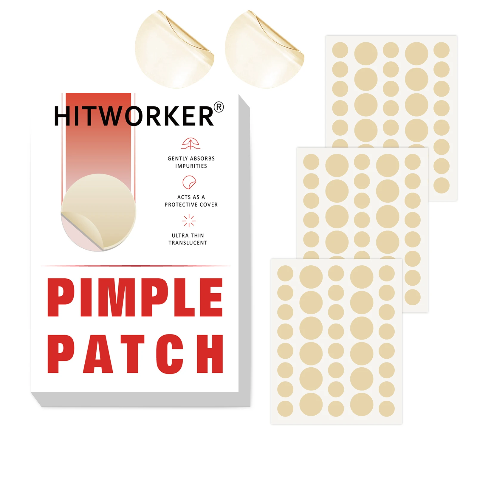 108pcs Salicylic Acid Acne Patches That Blend Closely with Your Skin Tone for Effective Pimple Treatment And Prevention