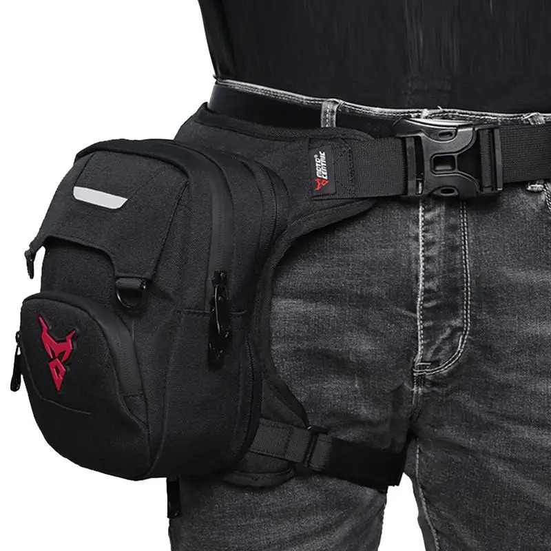 Cycling Drop Leg Bag Oxford Cloth Thigh Pack Pouch Multi-Purpose Motorcycle Bag Outdoors Reflective Fanny Pouches For Men Women