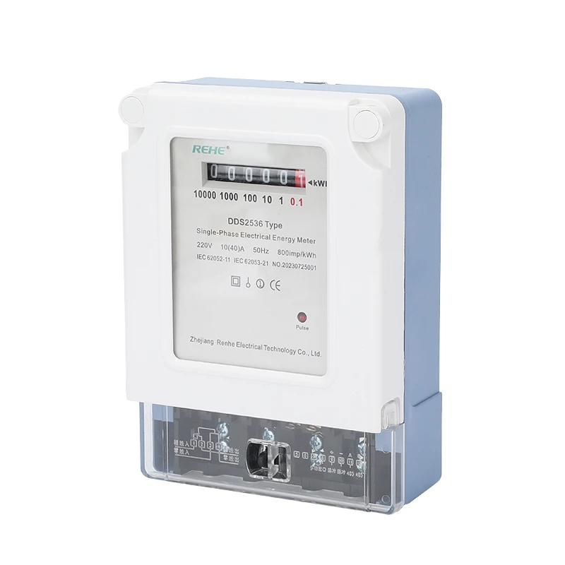 DDS2536 40A Electrical Wall-Mounted Digital Energy Meter Single-Phase 220V 380V Multi-Function DC AC Electronic Meter