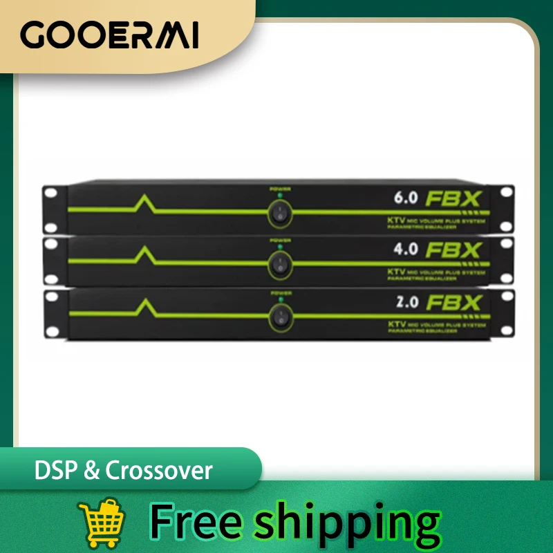 GOOERMI المهنية ردود الفعل الصوتي القامع معالج تلقائي مرحلة المؤتمر نظام الميكروفون