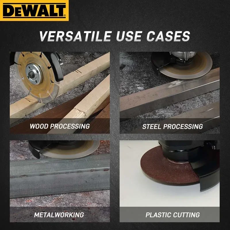 DEWALT DCG414 Brushless Cordless Grinder (125mm): Multi-Purpose Tool for Heavy-Duty Cutting & Load Polishing (Tool Only)