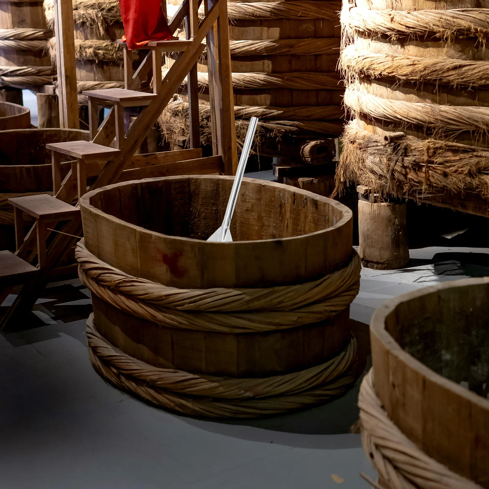 

Лопатка для смешивания из нержавеющей стали, 24-дюймовая длинная ручка для большого размера пивоварения, перемешивание кухонных инструментов, бар