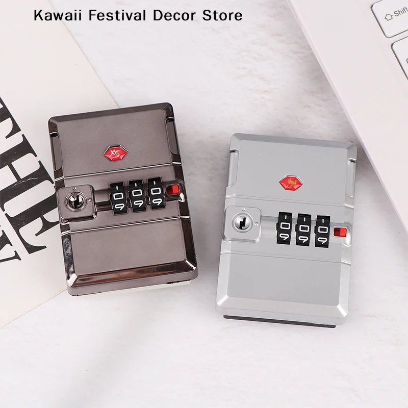 【K】Metal Password Lock 3 Digit Combination Lock Travel Safe Suitcase Luggage Chest Hardware Lock Coded Locker Gift Case Padlock