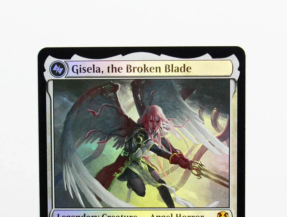 (Gisela, the Broken Blade) Foil/Holo TCG Magical Proxy Cards Black Top Quality Proxy Gathering Board Playing Game Trading Cards