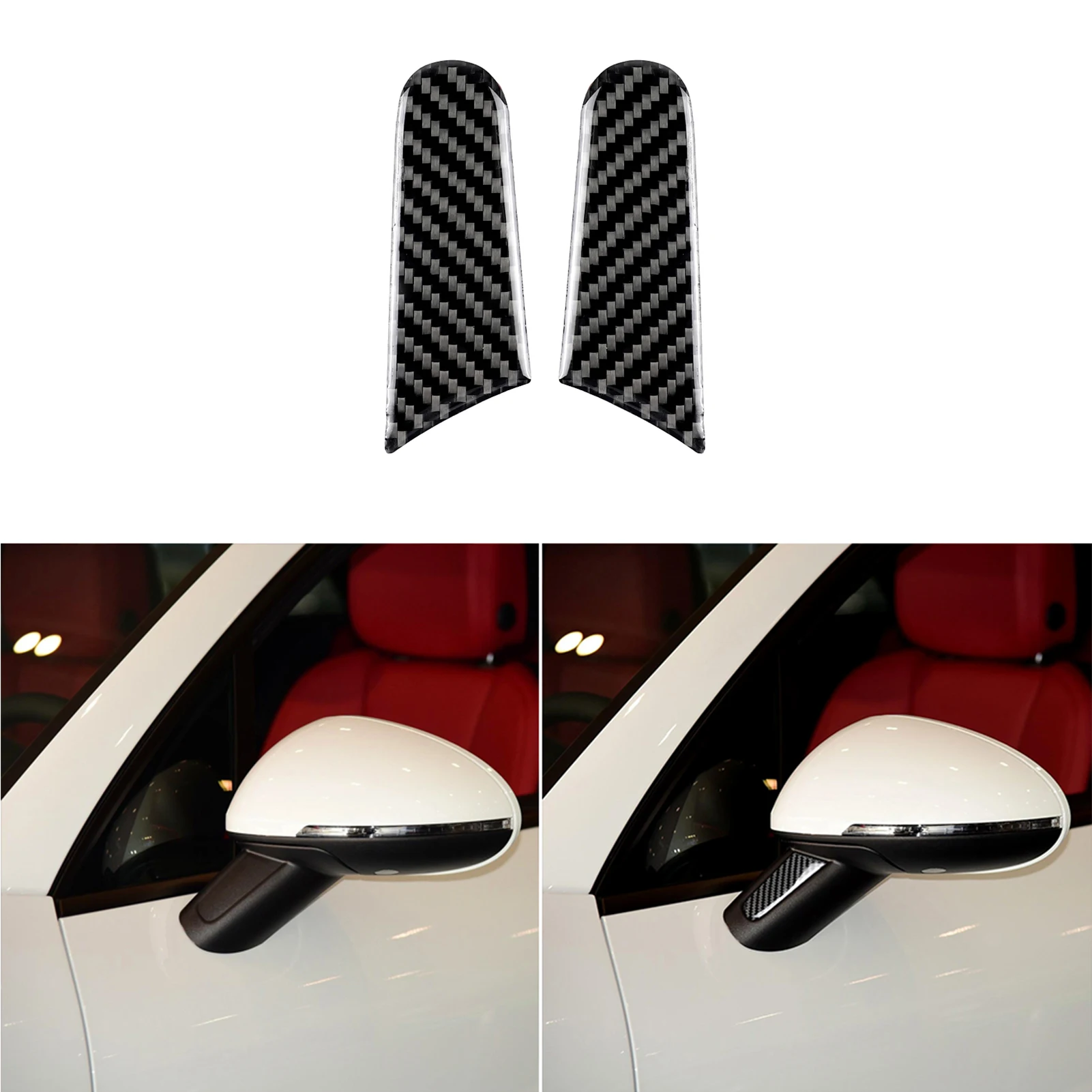 For Porsche MACAN Cayenne 2014 2015 2016 2017 2018 2019 2020 Carbon Fiber Car Accessories Interior Set Trim Sticker Decoration