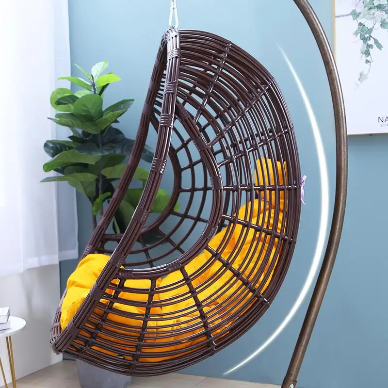 أرجوحة منزلية على شكل عش الطيور كرسي خارجي للفناء كرسي متأرجح سلة معلقة كرسي معلق شرفة داخلية #2