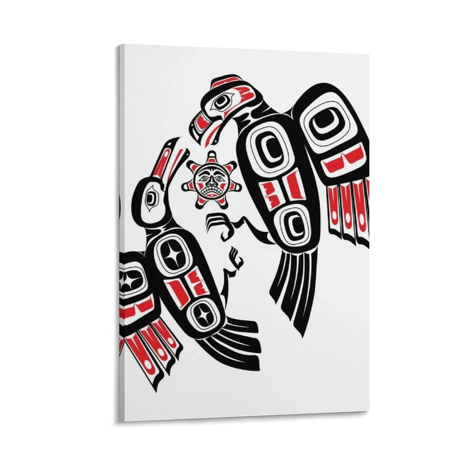 

Haida Eagle Battles Raven for the Light Canvas Painting poster mural decoration aesthetic home decor wall decoration paintings