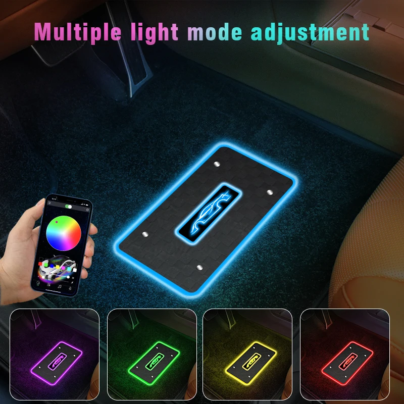 2/4-In-1 Car Floor Mats, Decorative Lights, Accessories, Environment, Led Neon Lights, App, General Motors Interior Accessories