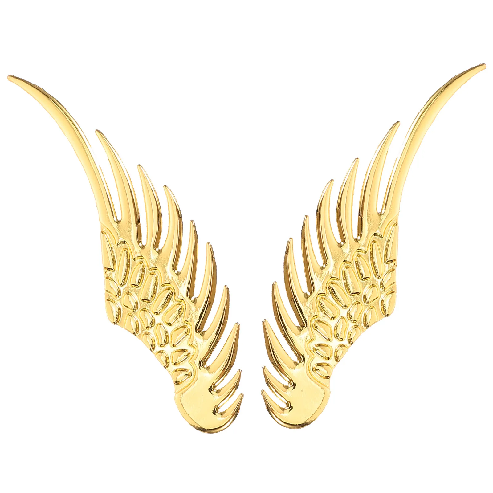 

3D Metal Car Badge Sticker Zinc Alloy Automotive Decal Durable Self Adhesive Car Body Graphics Decor Protective Wing Design SUV