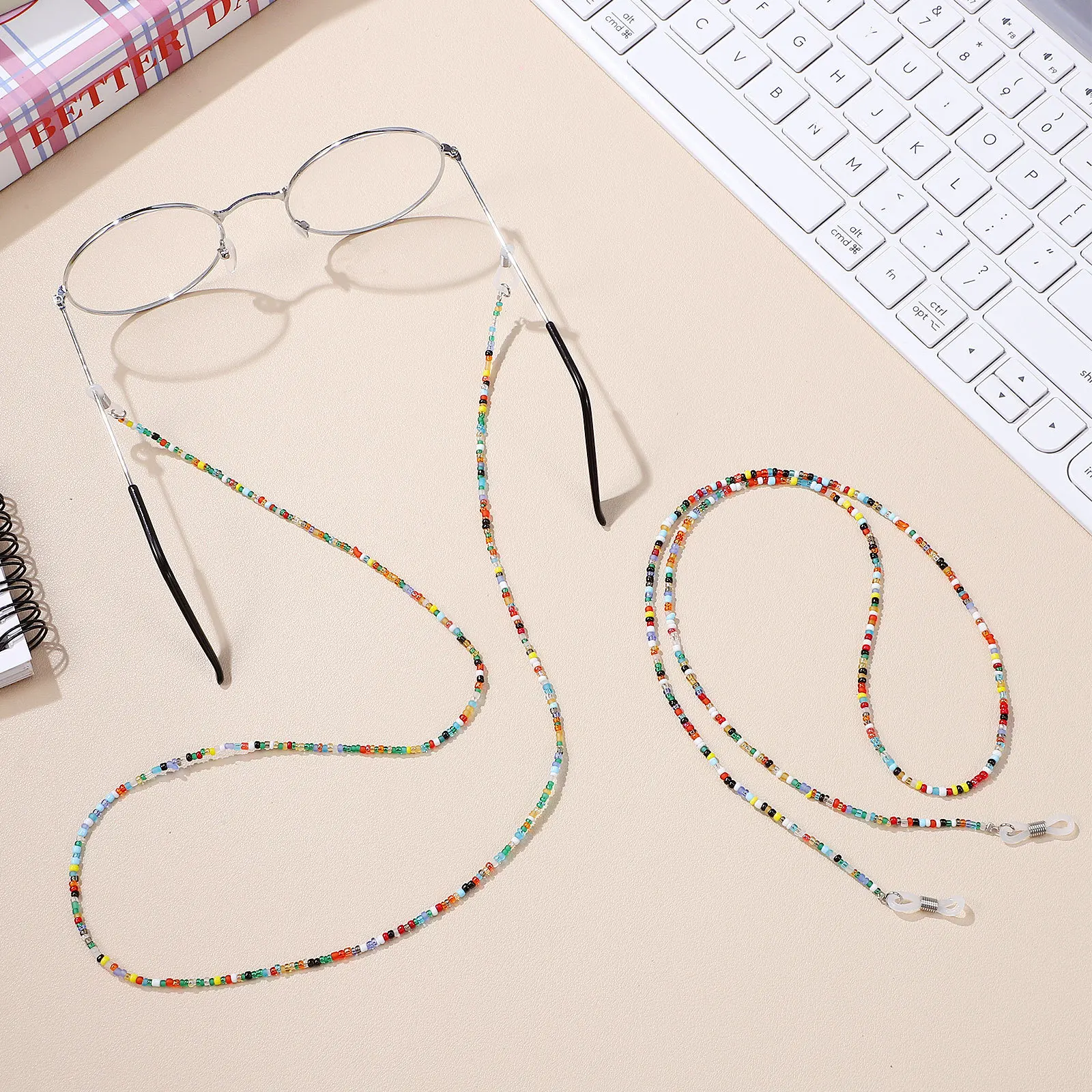 

2Pcs Eyeglass Chains Delicate Vintage Non-Slip Metal Cord for Glasses Retainer Lanyard Eyewear Holder Fashion Accessory