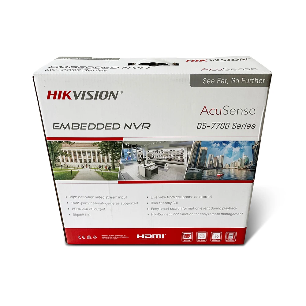 Hikvision DS-7732NXI-K4 4K 32ch AcuSense NVR Facial Recognition Network Video Recorder with 4 SATA Ports H.265+ Hik-Connect