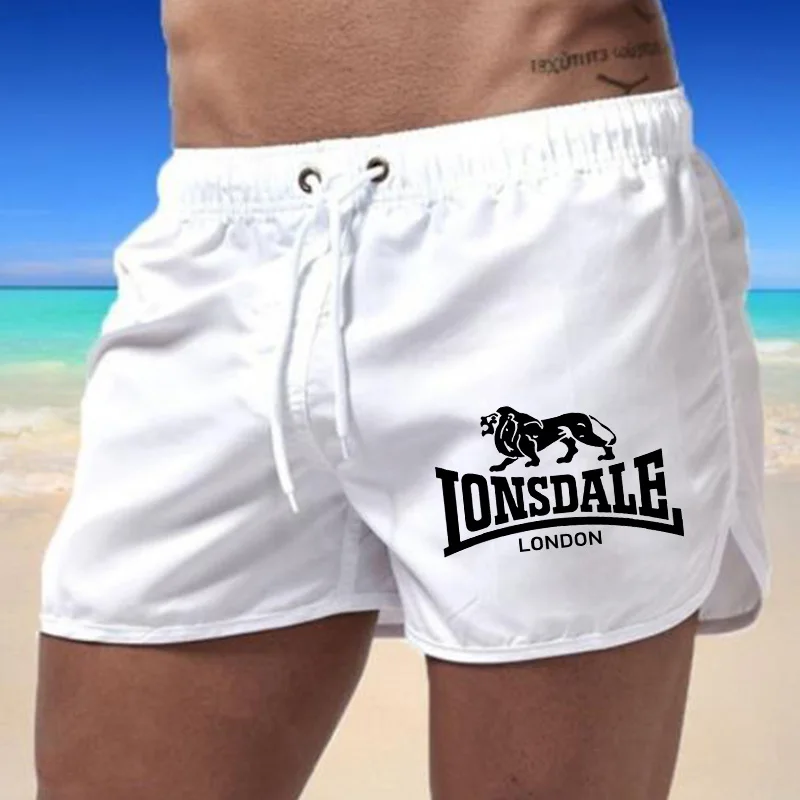 2024 LONSDALE Men\'s Sports Beach Shorts Summer light pants pocket loose tracksuit