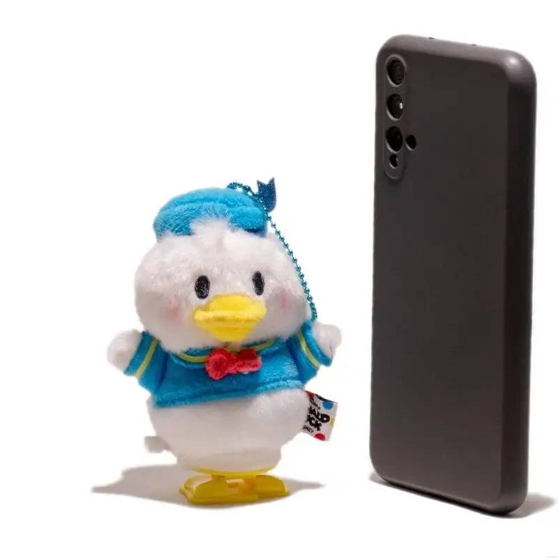 Porte-clés en peluche Disney Donald Duck Daisy Duck, 10Cm, ornements suspendus pour sac à dos, décoration de bureau dans le véhicule, cadeau d'anniversaire pour Couple
