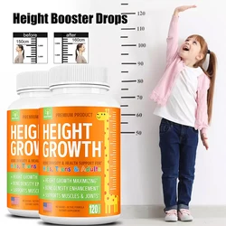 Height Growth Calcium Zinc Vitamin D Natural Vegetarian Capsules Increase Bone Strength Height Promoter for Adults Children