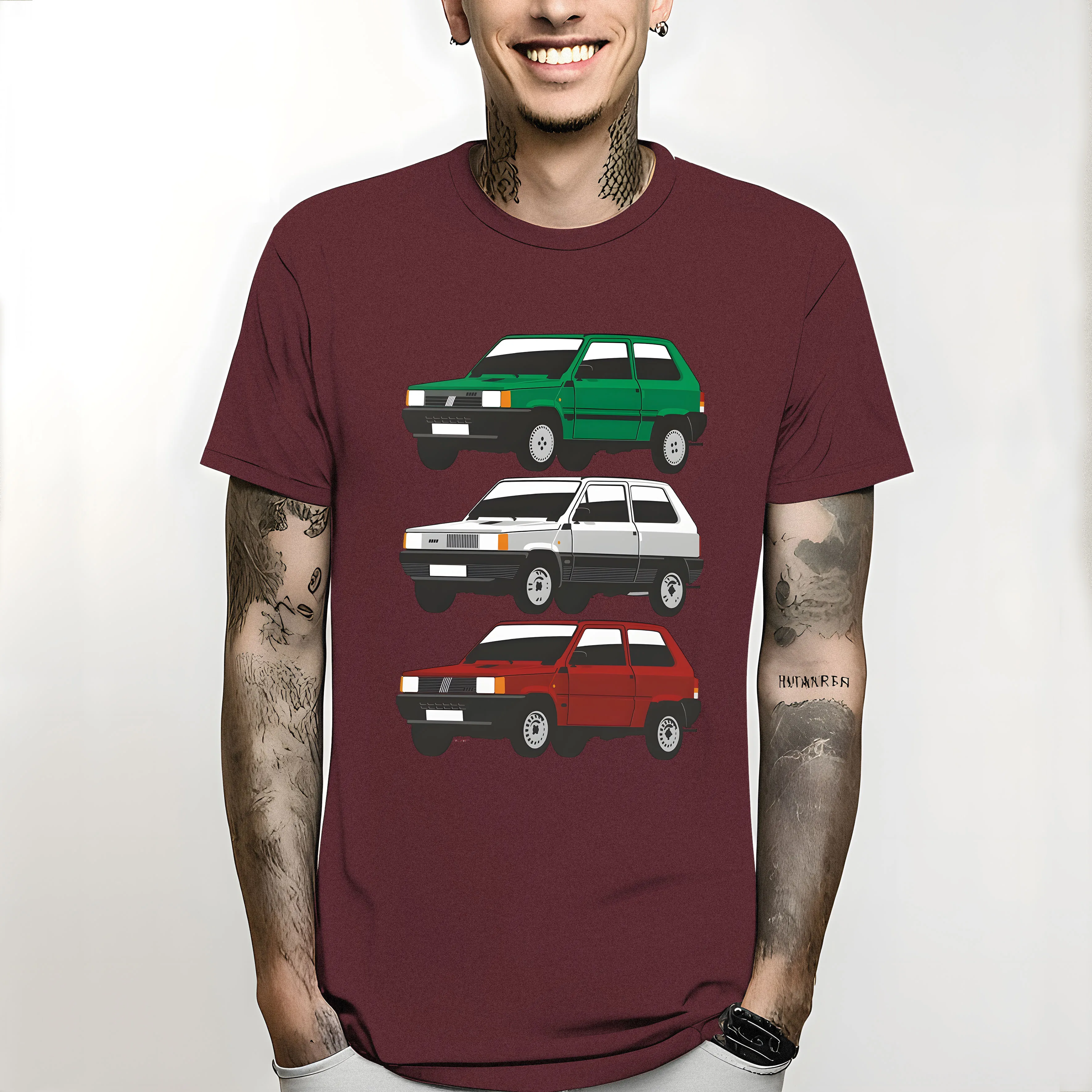 T-Shirt custom t shirts blondie t shirt black t-shirts for men Fiat Panda first generation Short Sleeve harajuku men clothing