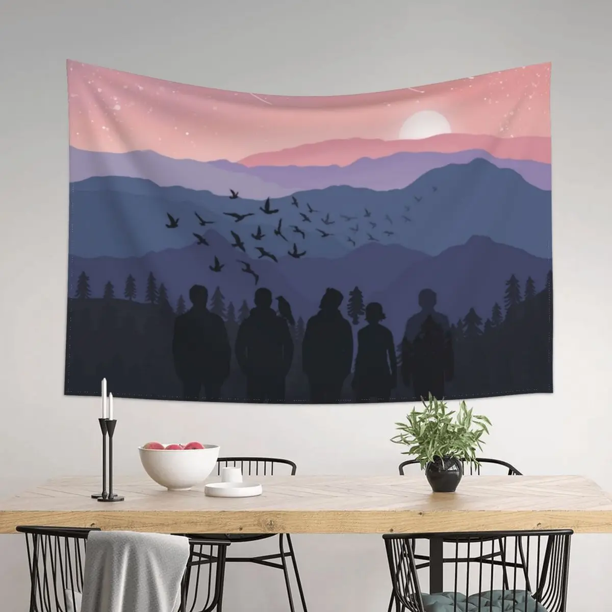 

TRC Sunset Landscape Tapestry Room Decore Aesthetic Decoration Wall Bedroom Decoration Tapestry