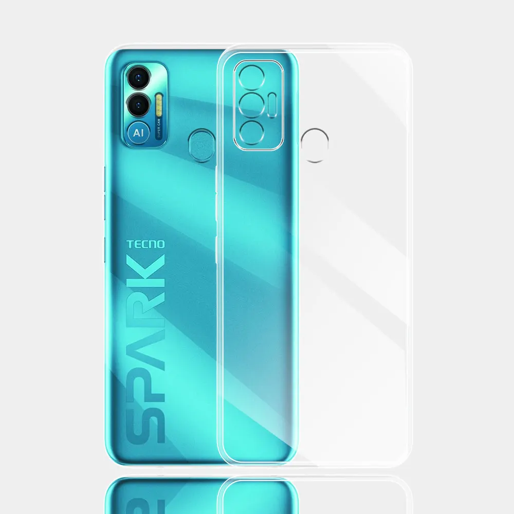 For Tecno Spark 7 Case KF6 Ultra Thin Silicone Soft TPU Clear Back Case Cover For Tecno Spark7 Coque For Tecno Spark 7 Fundas