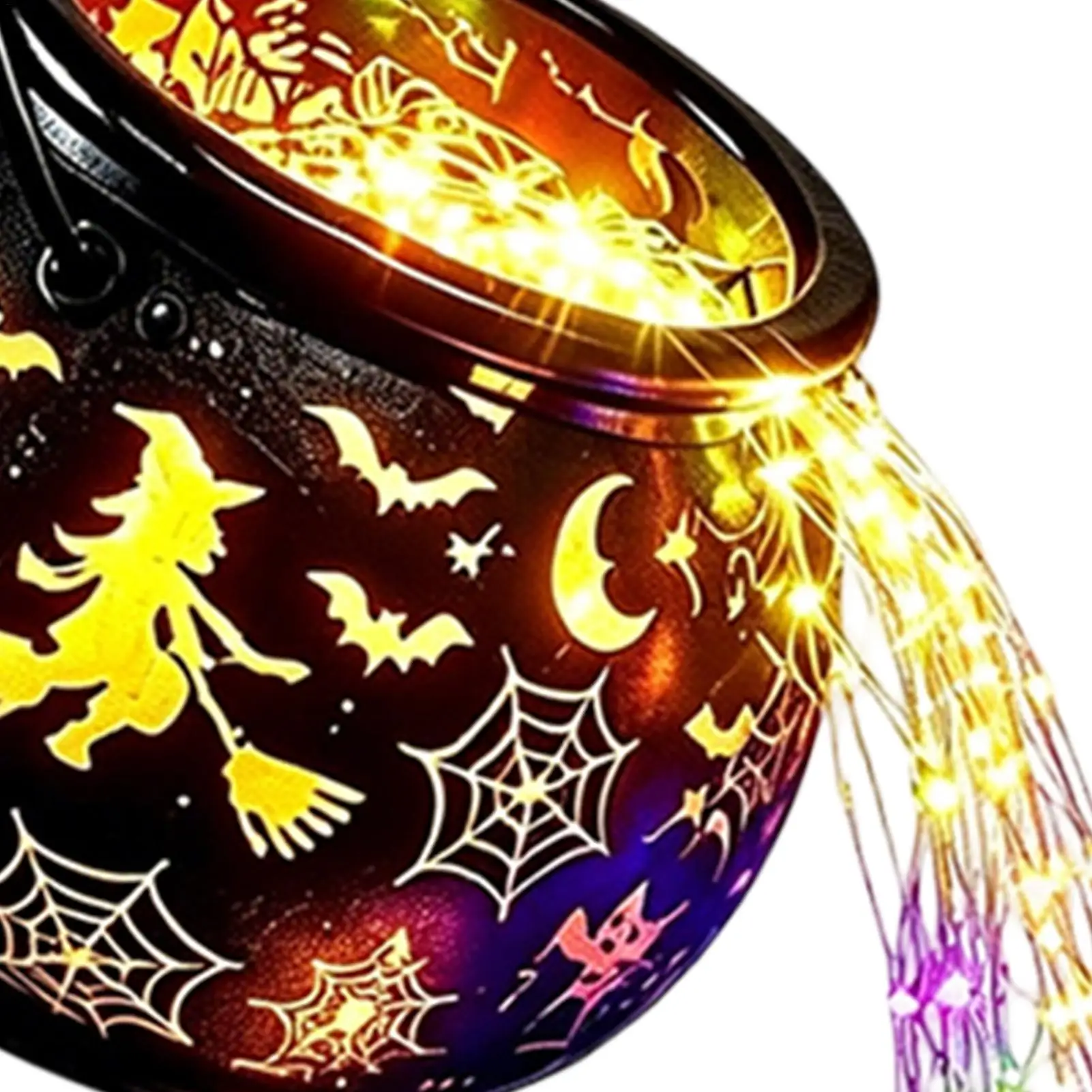 Halloween Witch Lamp Gothic Waterfall Battery String Lantern for Christmas Fall Night Reading Party Indoor Outdoor Home - view 4