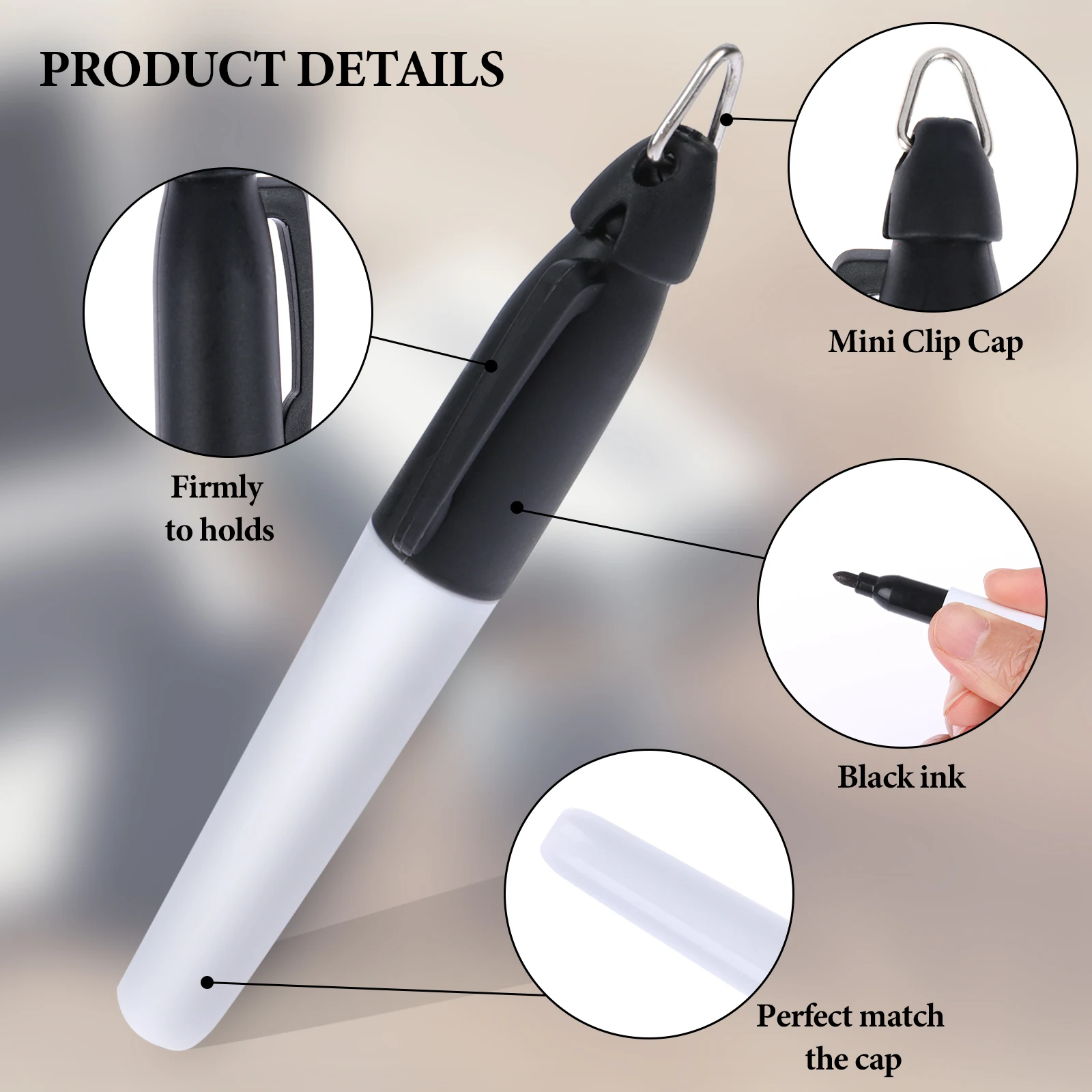 50 шт., перманентные мини-маркеры для гольфа