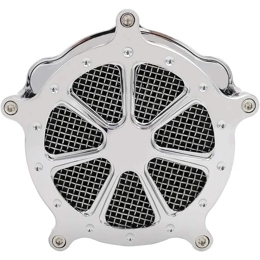 هارلي فنتوري فلتر الهواء كروم مدخل عدة نظافة دراجة نارية CNC قطع لجولة شارع الإنزلاق 2008 2016 سوفتيل 2016 2017 صالح