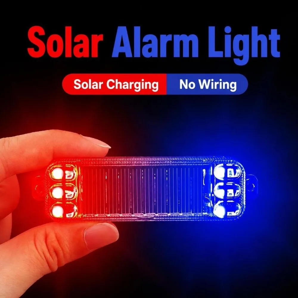 Plastic Solar Warning Light Wireless Solar Powered Anti Collision Safety Light Anti Collision Colorful Flash Rear Tail Lamp