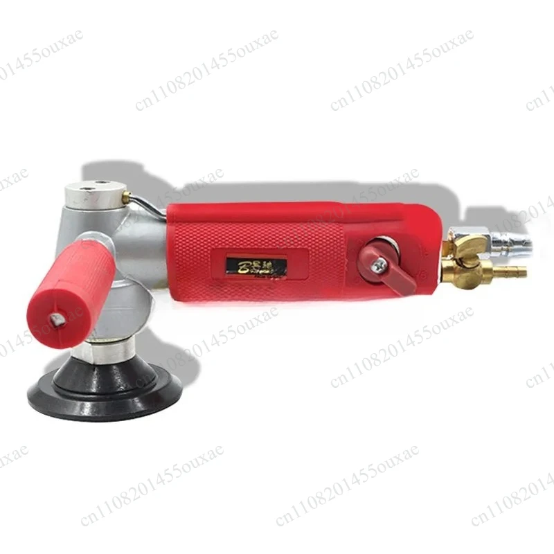 3/4 Inch Pneumatic Wet Polisher, Water‑Feed Air Sander 4300RPM Wet Grinding Polishing Machine for Stone Surface Processing