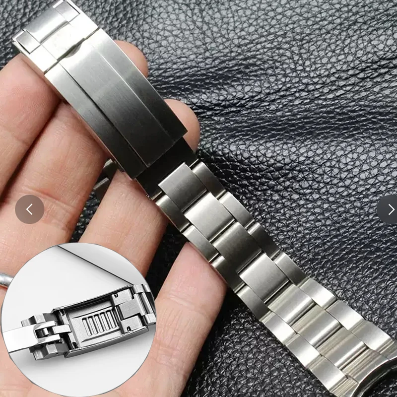 Watchband For Rolex SUBMARINER DAYTONA Yacht-Master GMT Watch Band Strap glidelock Clasp Stainless Steel Bracelet 20mm 21mm