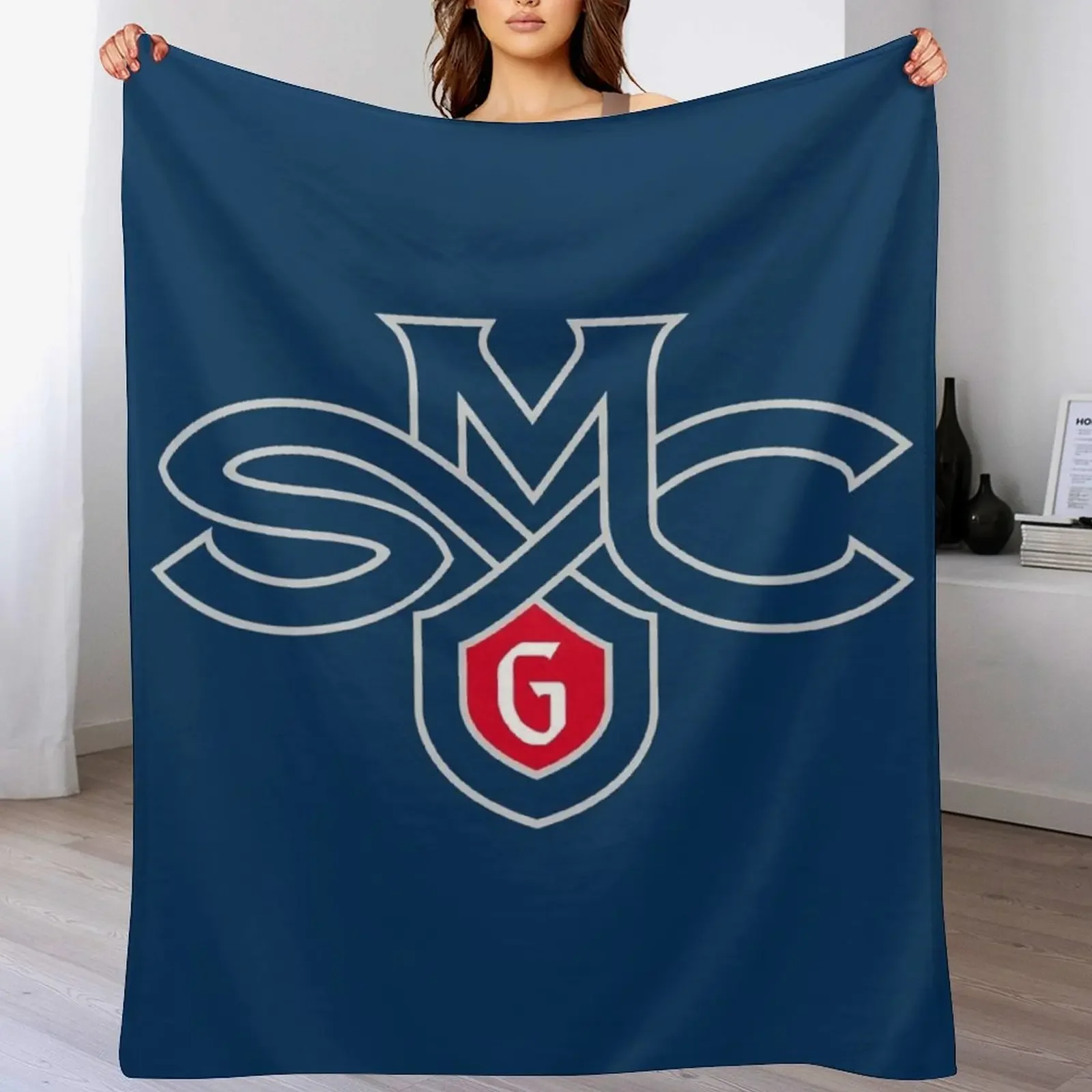 Saint Mary's Gaels Throw Blanket Warm Napping Blanket for Office Couch Bed