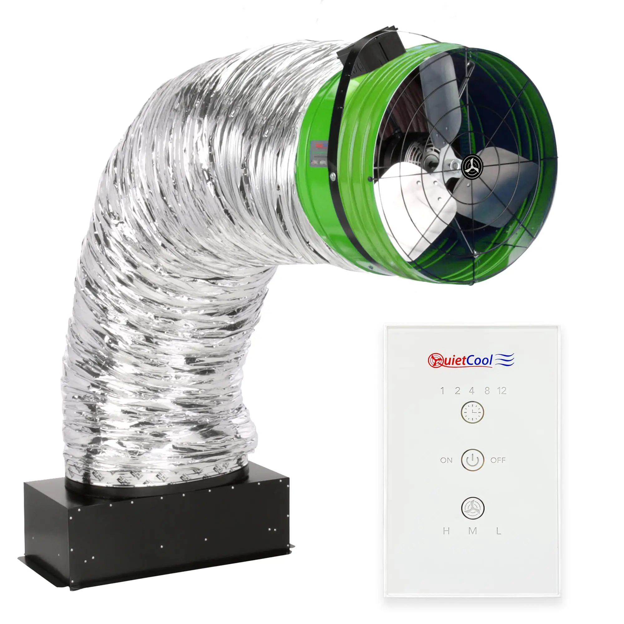 QC ES-7000 RF Energy Saver Advanced Whole House Fan with Wireless Control - Up to 6878 CFM - As low as 164 watts - Two
