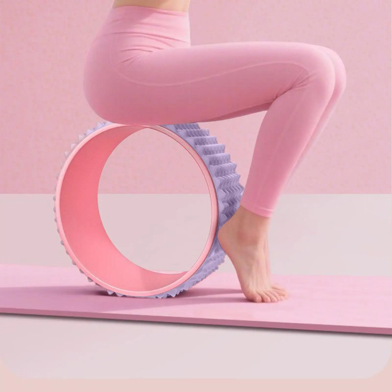 عجلة اليوغا عجلة الظهر لتدليك الأنسجة العميقة معدات البيلاتيس لتمدد تدليك التوازن الرياضة ممارسة المرونة #4